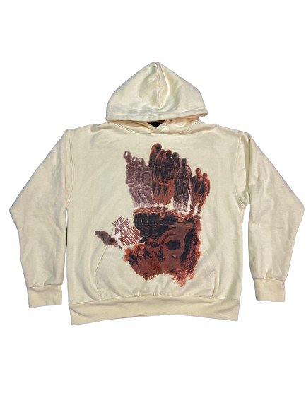 WAVE CREAM HOODIE